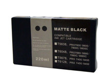 Compatible Cartridge for EPSON Stylus Pro 7800, 9800 - 220ml MATTE BLACK (T5678/T6128)